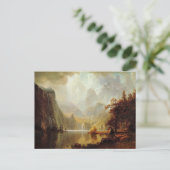 Albert Bierstadt's schilderij in de bergen 1867 Briefkaart (Staand voorkant)