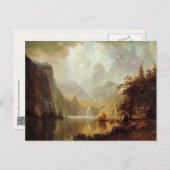 Albert Bierstadt's schilderij in de bergen 1867 Briefkaart (Voorkant / Achterkant)
