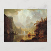 Albert Bierstadt's schilderij in de bergen 1867 Briefkaart (Voorkant)