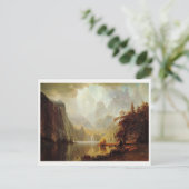 Albert Bierstadt's schilderij in de bergen 1867 Briefkaart (Staand voorkant)