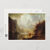 Albert Bierstadt's schilderij in de bergen 1867 Briefkaart (Voorkant / Achterkant)