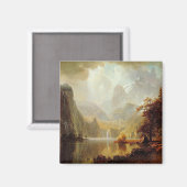 Albert Bierstadt's schilderij in de bergen 1867 Magneet (Voorkant / Achterkant)