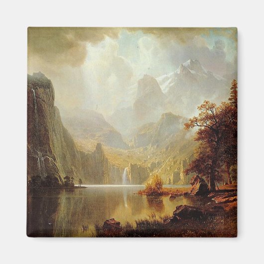 Albert Bierstadt's schilderij in de bergen 1867 Magneet (Voorkant)