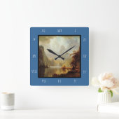 Albert Bierstadt's schilderij in de bergen 1867 Vierkante Klok (Huis)