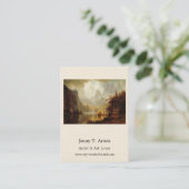 Albert Bierstadt's schilderij in de bergen 1867 Visitekaartje (Staand voorkant)