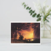 Albert Bierstadt's Sunset in de Yosemite-vallei Briefkaart (Staand voorkant)