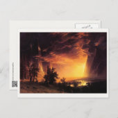 Albert Bierstadt's Sunset in de Yosemite-vallei Briefkaart (Voorkant / Achterkant)