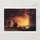 Albert Bierstadt's Sunset in de Yosemite-vallei Briefkaart (Voorkant)