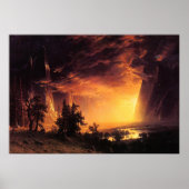 Albert Bierstadt's Sunset in de Yosemite-vallei Poster (Voorkant)
