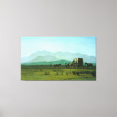Albert Bierstadt's Surveyor's Wagon in de Rockies Canvas Afdruk (Voorkant)