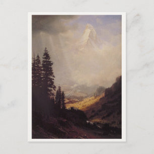 Albert Bierstadt's The Matterhorn, 1867 Briefkaart