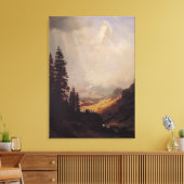 Albert Bierstadt's The Matterhorn, 1867 Canvas Afdruk (Insitu (Woonkamer))