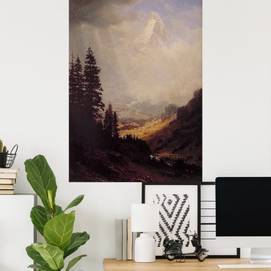 Albert Bierstadt's The Matterhorn, 1867 Poster (Thuiskantoor)