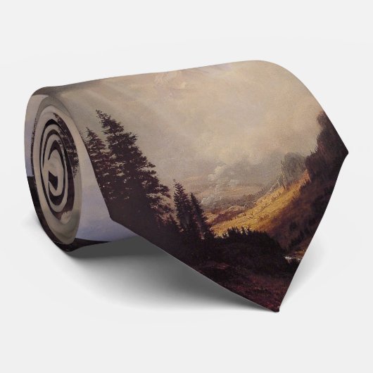 Albert Bierstadt's The Matterhorn, 1867 Stropdas (Opgerold)