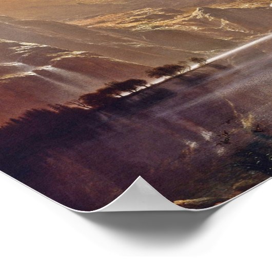 Albert Bierstadt's 'Tussen de Sierra Nevada' Poster (Hoek)