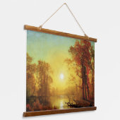 Albert Bierstadt's twee beroemde landschapsschilde Hangend Wandkleed (Gebogen)