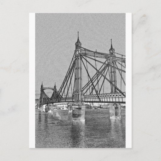 Albert Bridge Londen Briefkaart (Voorkant)
