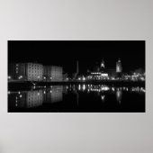 Albert dock B&amp;W Poster (Voorkant)