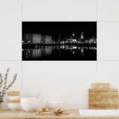 Albert dock B&amp;W Poster (Keuken)