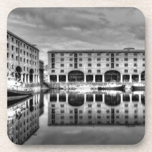 Albert Dock Liverpool Reflections Bier Onderzetter (Voorkant)