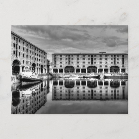 Albert Dock Liverpool Reflections Feestdagenkaart (Voorkant)