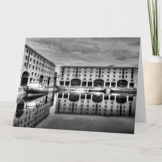 Albert Dock Liverpool Reflections Kaart (Voorkant)