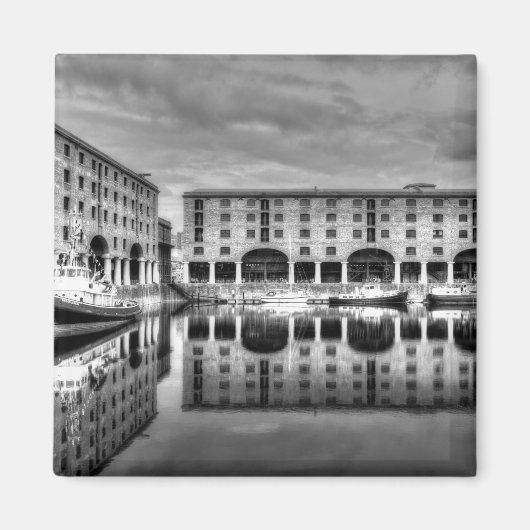 Albert Dock Liverpool Reflections Magneet (Voorkant)