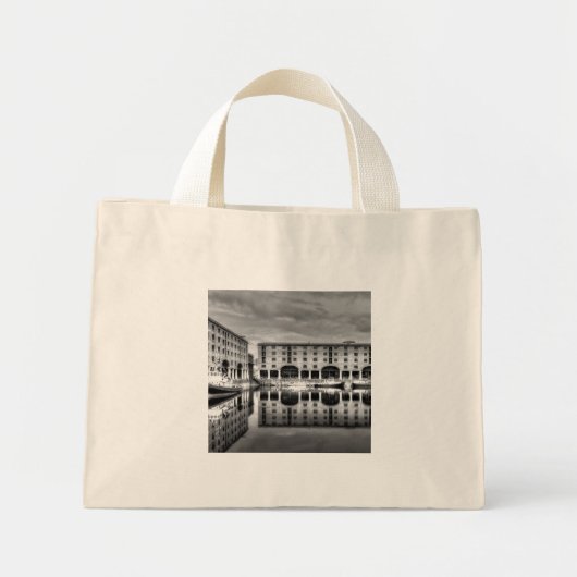 Albert Dock Liverpool Reflections Mini Tote Bag (Voorkant)