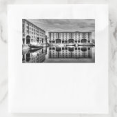 Albert Dock Liverpool Reflections Rechthoekige Sticker (Tas)