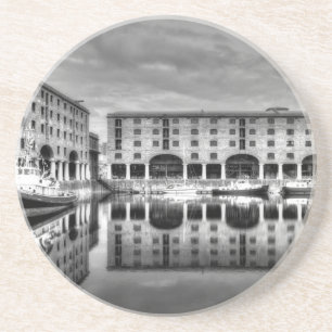Albert Dock Liverpool Reflections Zandsteen Onderzetter