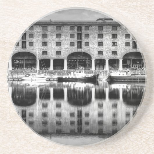 Albert Dock Liverpool Zandsteen Onderzetter (Voorkant)