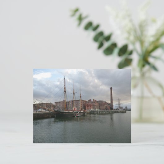 Albert Dock van Liverpool Briefkaart (Staand voorkant)