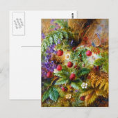 Albert Dürer Lucas: Wilde aardbeien en vlinder Briefkaart (Voorkant / Achterkant)