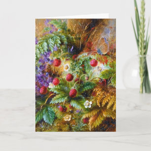 Albert Dürer Lucas: Wilde Aardbeien & Vlinder Kaart