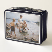 Albert Edelfelt - Boys spelen op de kust (Achterkant)