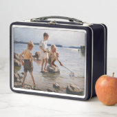 Albert Edelfelt - Boys spelen op de kust (In situ)