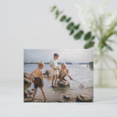 Albert Edelfelt - Boys spelen op de kust Briefkaart (Staand voorkant)