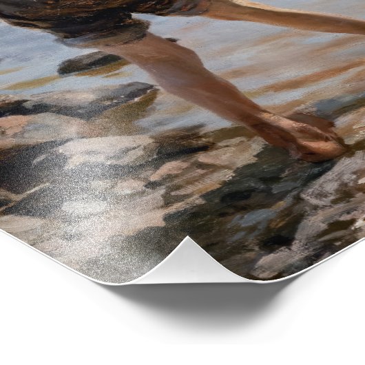 Albert Edelfelt - Boys spelen op de kust Foto Afdruk (Hoek)