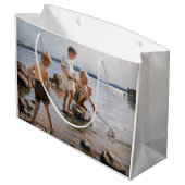 Albert Edelfelt - Boys spelen op de kust Groot Cadeauzakje (Achterkant Gekanteld)
