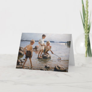 Albert Edelfelt - Boys spelen op de kust Kaart