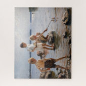 Albert Edelfelt - Boys spelen op de kust Legpuzzel (Verticaal)