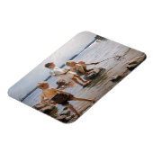 Albert Edelfelt - Boys spelen op de kust Magneet (Linkerzijde)