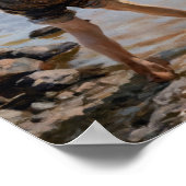 Albert Edelfelt - Boys spelen op de kust Poster (Hoek)