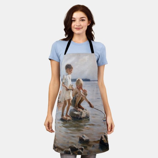 Albert Edelfelt - Boys spelen op de kust Schort (Gedragen)