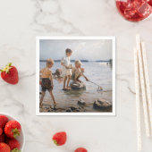 Albert Edelfelt - Boys spelen op de kust Servet (Insitu)