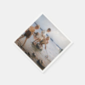 Albert Edelfelt - Boys spelen op de kust Servet (Hoek)