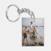 Albert Edelfelt - Boys spelen op de kust Sleutelhanger (Voorkant Links)