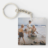 Albert Edelfelt - Boys spelen op de kust Sleutelhanger (Voorkant)