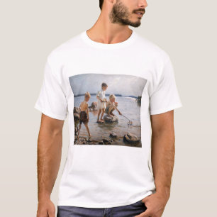 Albert Edelfelt - Boys spelen op de kust T-shirt