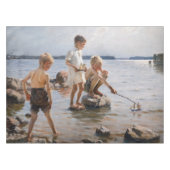 Albert Edelfelt - Boys spelen op de kust Tafelkleed (Voorkant (Horizontaal))